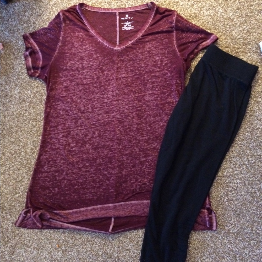 Burgundy Vanity Top, L